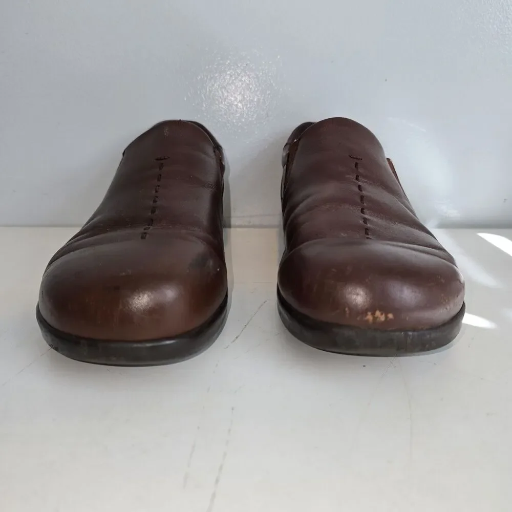 SAS Tripad Comfort Viva Brown Leather Slip-On Loafer Shoes Women's 10  1/2 W